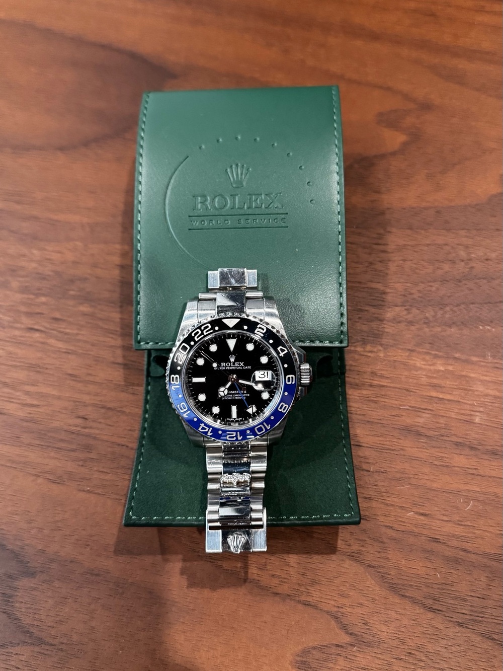 Rolex Batman GMT-Master II Black and Blue Ceramic Bezel Men's Watch